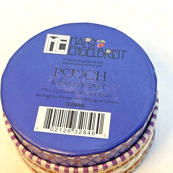 MARY ENGELBREIT Pooch & Sweetheart ‘THE QUEEN OF HEARTS’ Trinket Box - Picture 4 of 12